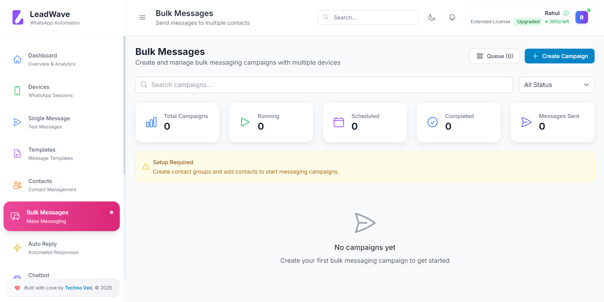 Lead Wave Bulk Message